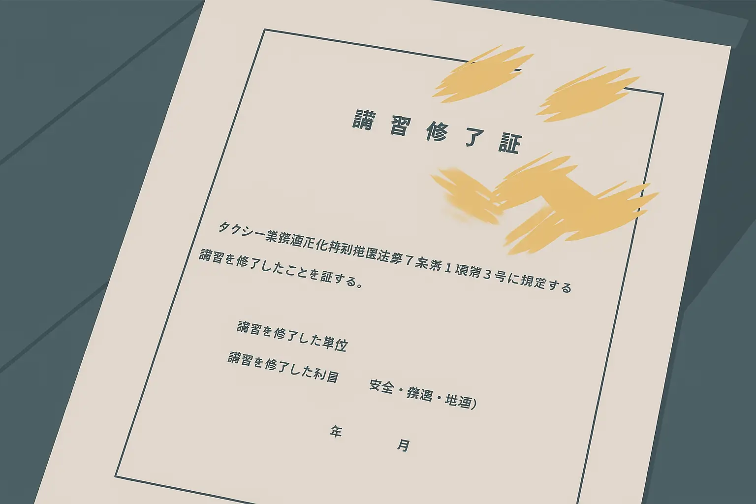 新人研修受講修了証